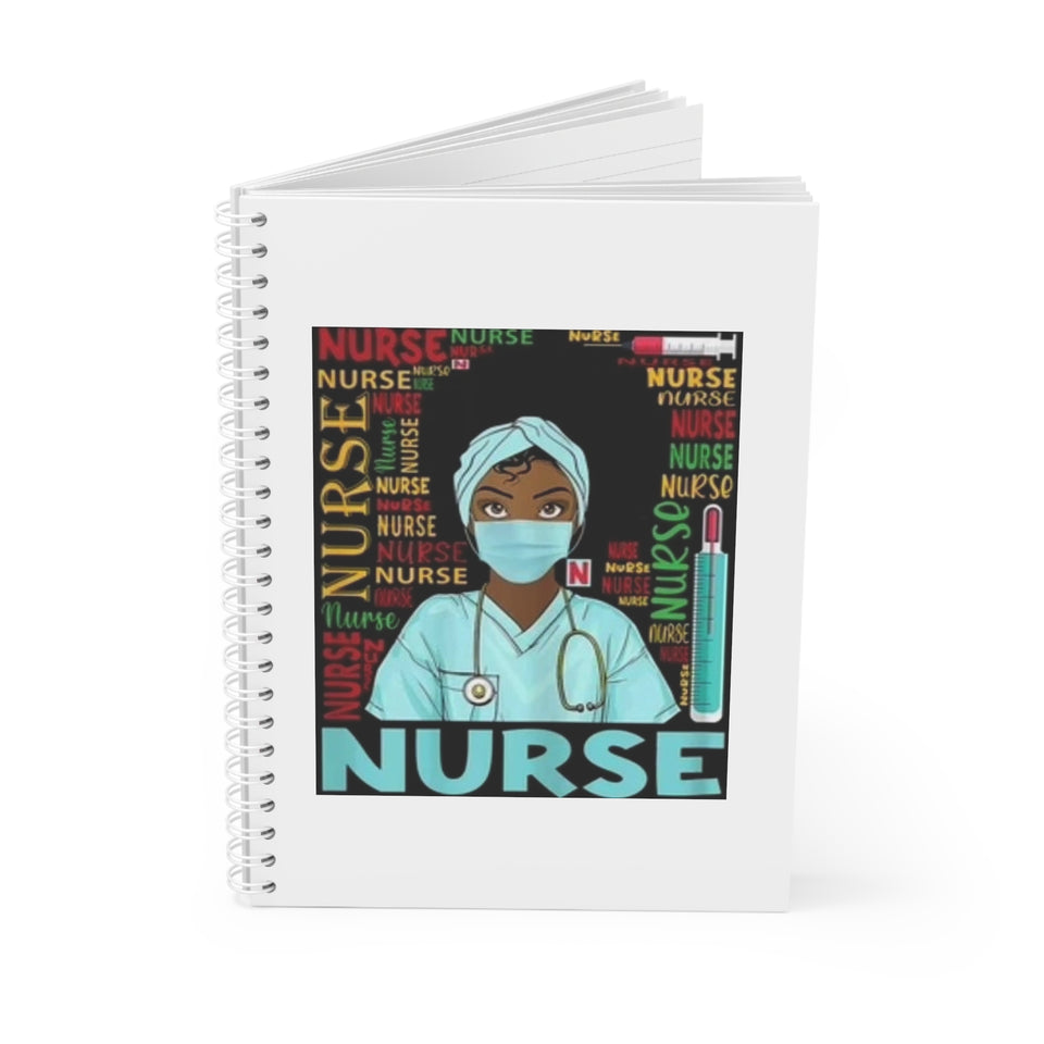 Black Nurse Spiral Notebook