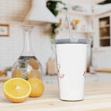 Love & Light Plastic Tumbler with Straw