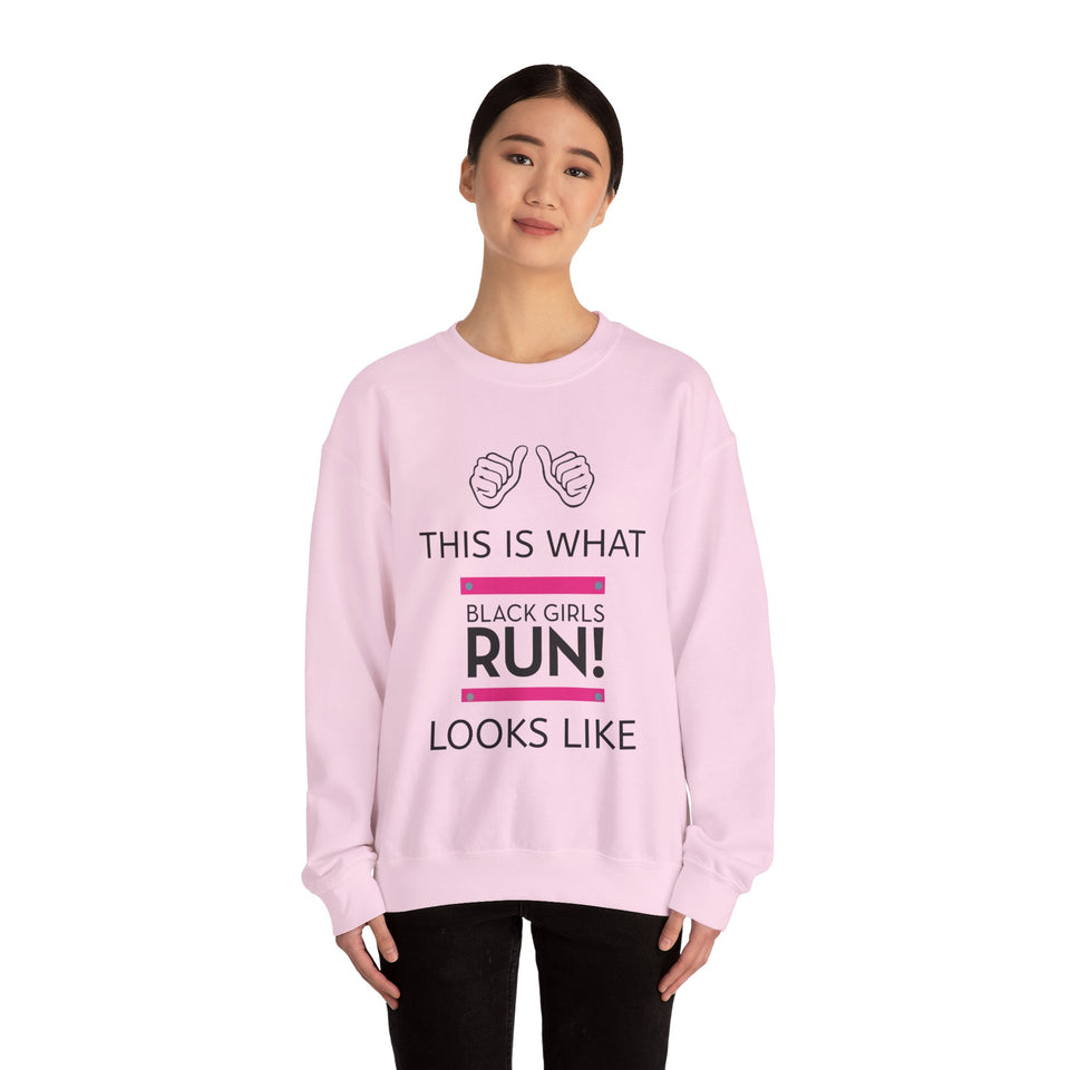 Black Girls Run Unisex Heavy Blend™ Crewneck Sweatshirt