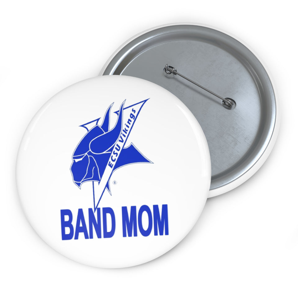 Elizabeth City Band Mom Custom Pin Buttons