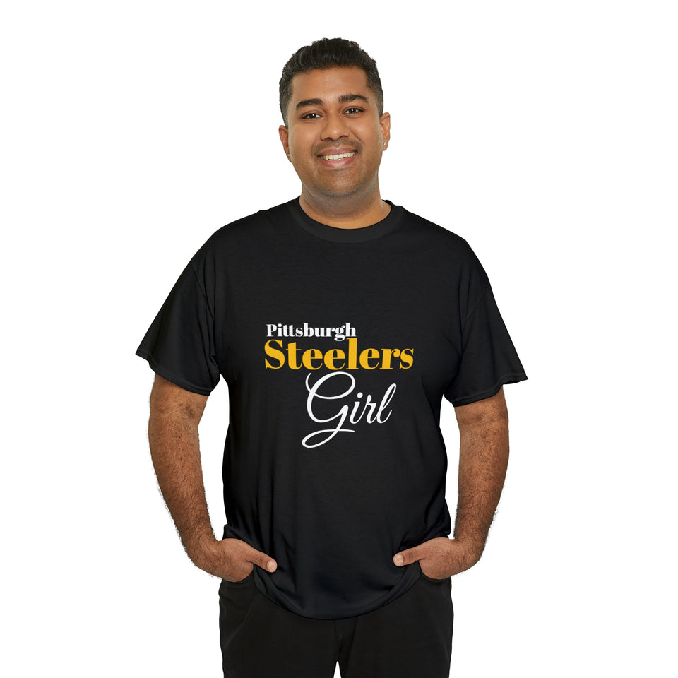 Pittsburgh Steelers Girl Unisex Heavy Cotton Tee