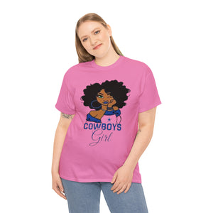 Dallas Cowboys Girl Unisex Heavy Cotton Tee