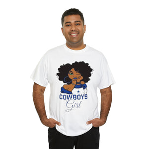 Dallas Cowboys Girl Unisex Heavy Cotton Tee