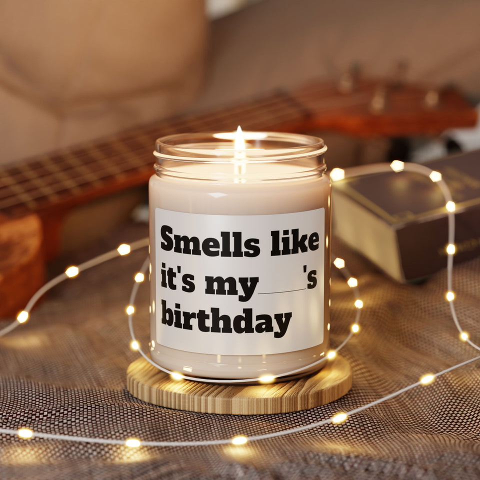 Fill In The Blank Birthday Scented Soy Candle, 9oz