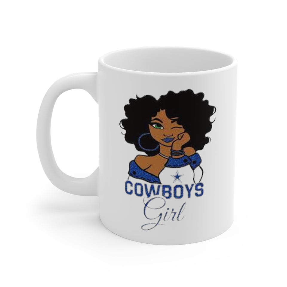 Dallas Cowboys Girl Ceramic Mug 11oz
