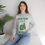 Heck Yeah I'm A UNCC Senior Unisex Heavy Blend™ Crewneck Sweatshirt