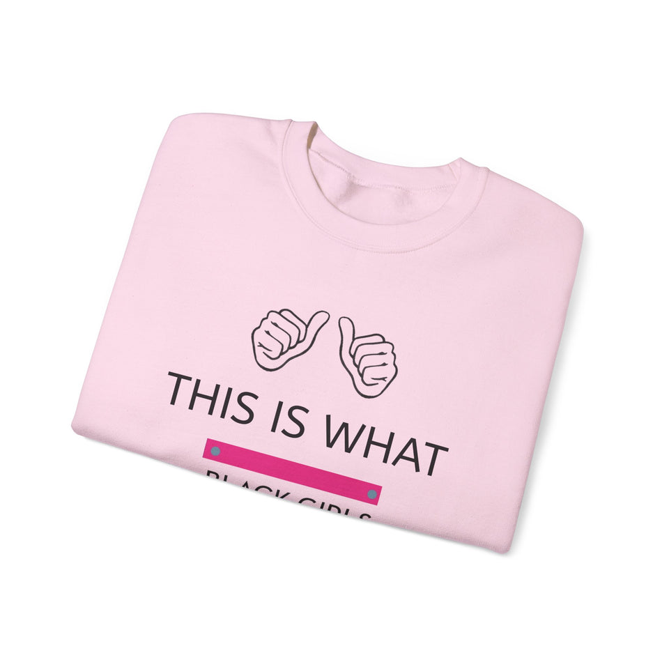 Black Girls Run Unisex Heavy Blend™ Crewneck Sweatshirt