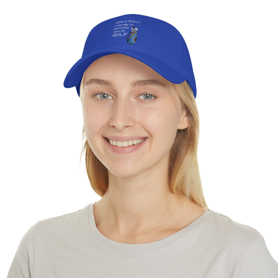 Work Interfere Low Profile Baseball Cap