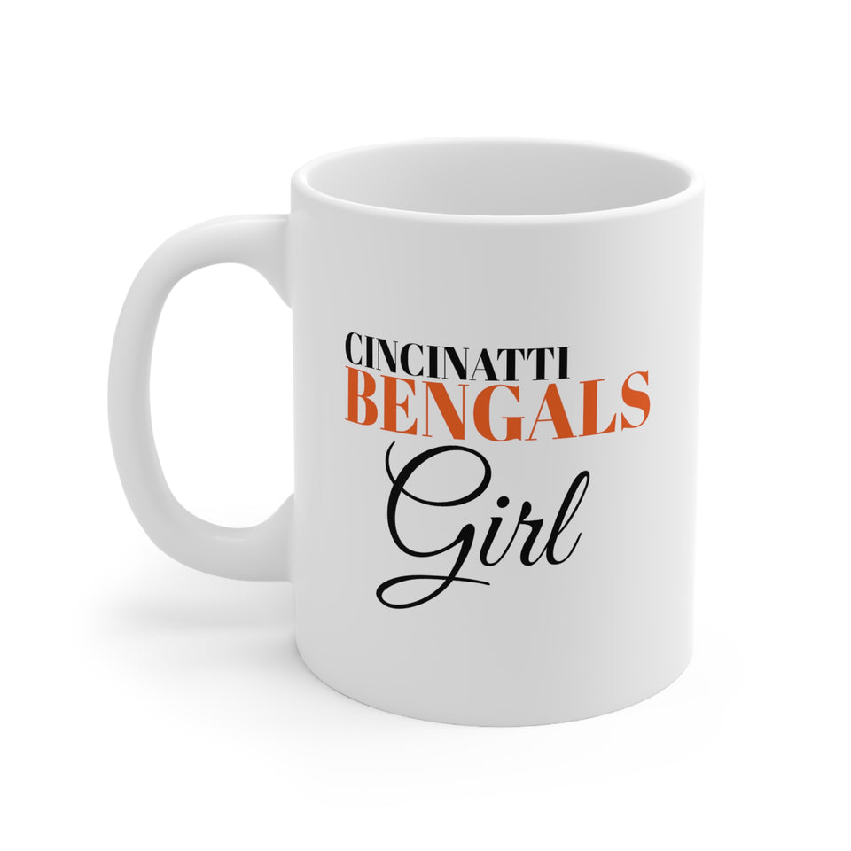 Cincinatti Bengals Girl Ceramic Mug 11oz