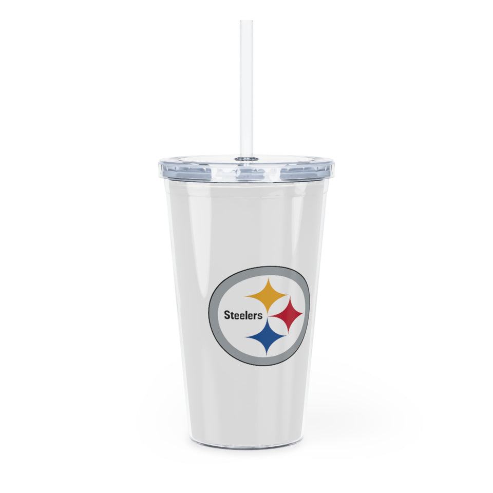 Pittsburgh Steelers Plastic Tumbler with Straw