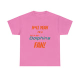 Miami Dolphins Football Unisex Heavy Cotton Tee