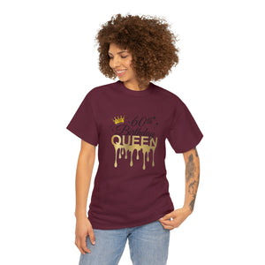 60th Birthday Queen Unisex Heavy Cotton Tee