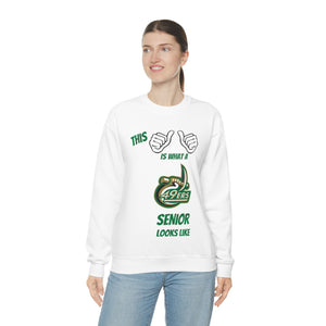 This Is What A UNCC Senior Looks Like Unisex Heavy Blend™ Crewneck Sweatshirt