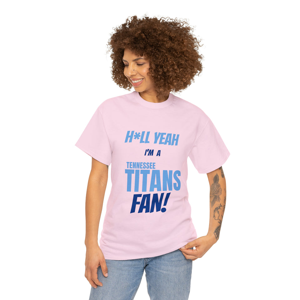 Tennessee Titans Football Unisex Heavy Cotton Tee