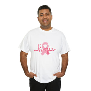 Breast Cancer Awareness HOPE Unisex Heavy Cotton Tee