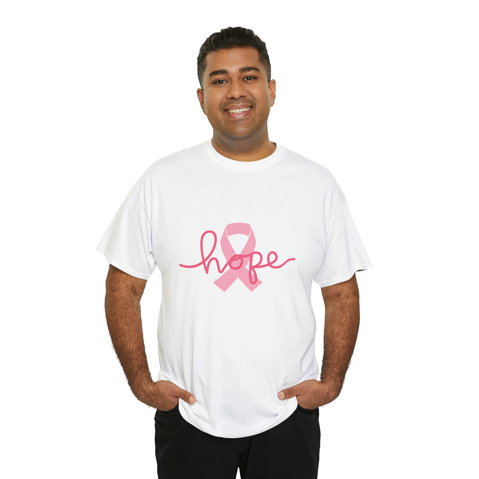 Breast Cancer Awareness HOPE Unisex Heavy Cotton Tee