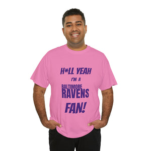 Baltimore Ravens Football Unisex Heavy Cotton Tee