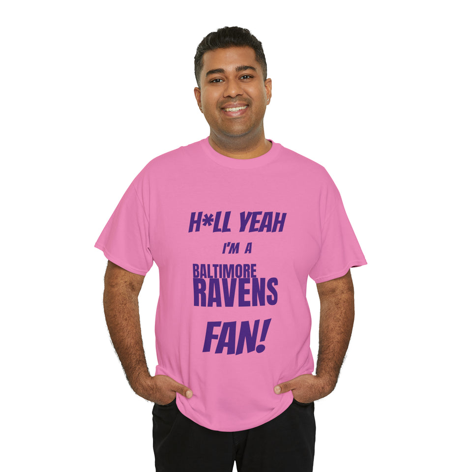 Baltimore Ravens Football Unisex Heavy Cotton Tee