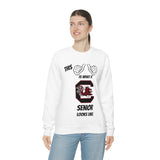 This Is What A South Carolina Gamecocks Senior Looks Like Unisex Heavy Blend™ Crewneck Sweatshirt