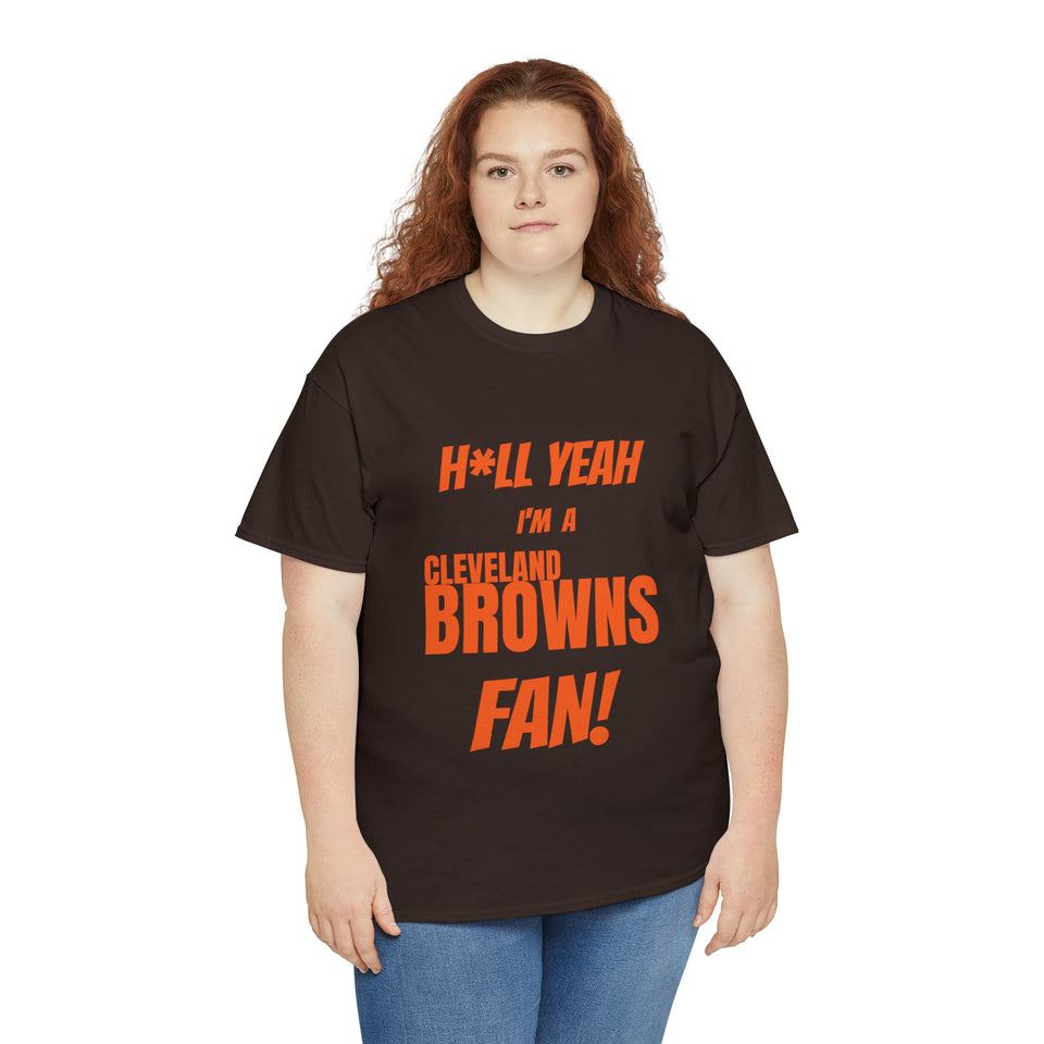 Cleveland Browns Football Unisex Heavy Cotton Tee