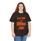 Cleveland Browns Football Unisex Heavy Cotton Tee