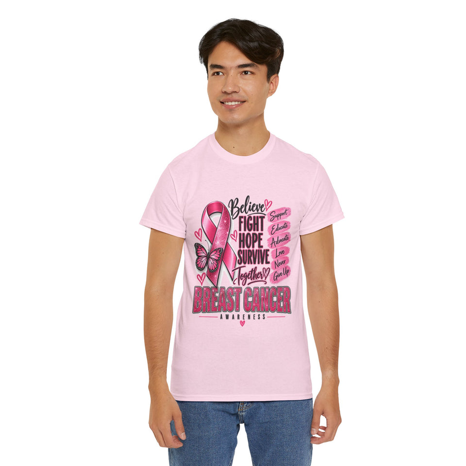 Breast Cancer Awareness Unisex Heavy Cotton Tee