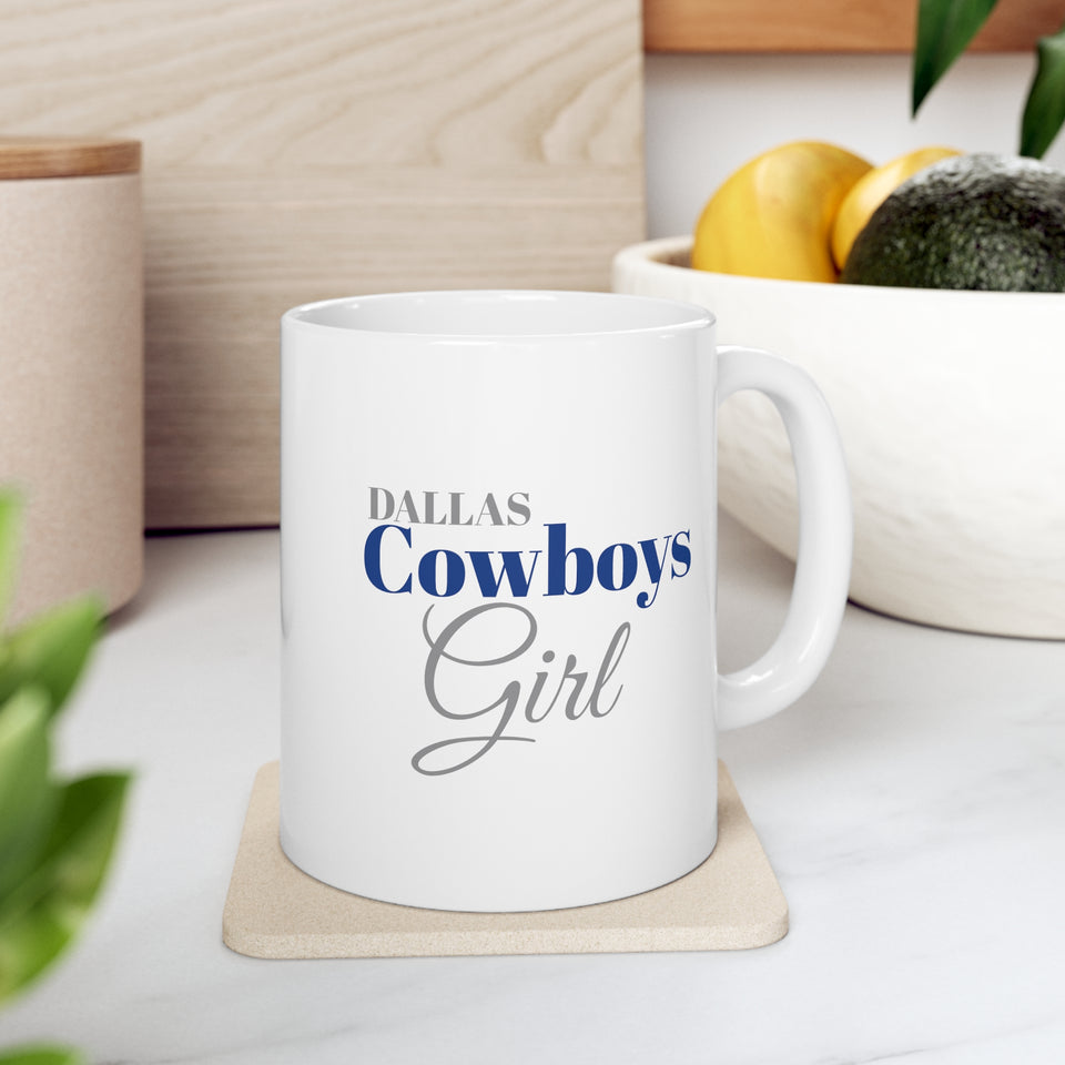 Dallas Cowboys Girl Ceramic Mug 11oz