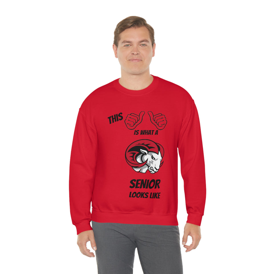 This Is What A WSSU Senior Looks Like Unisex Heavy Blend™ Crewneck Sweatshirt