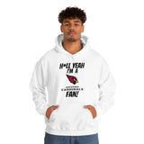 H*ll Yeah I'm A Arizona Cardinals Fan Unisex Heavy Blend™ Hooded Sweatshirt