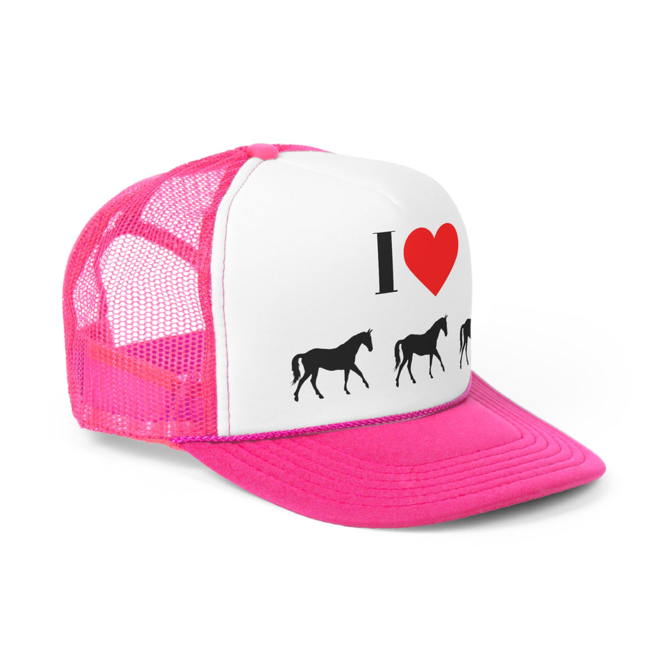 I Love Horses Trucker Caps