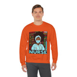 Black Nurse Crewneck Sweatshirt