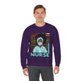Black Nurse Crewneck Sweatshirt