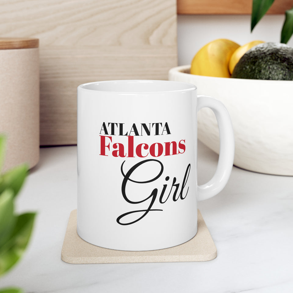 Atlanta Falcons Girl Ceramic Mug 11oz