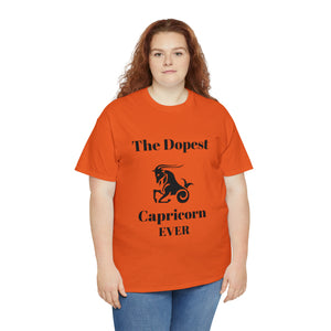 The Dopest Capricorn Ever Unisex Heavy Cotton Tee