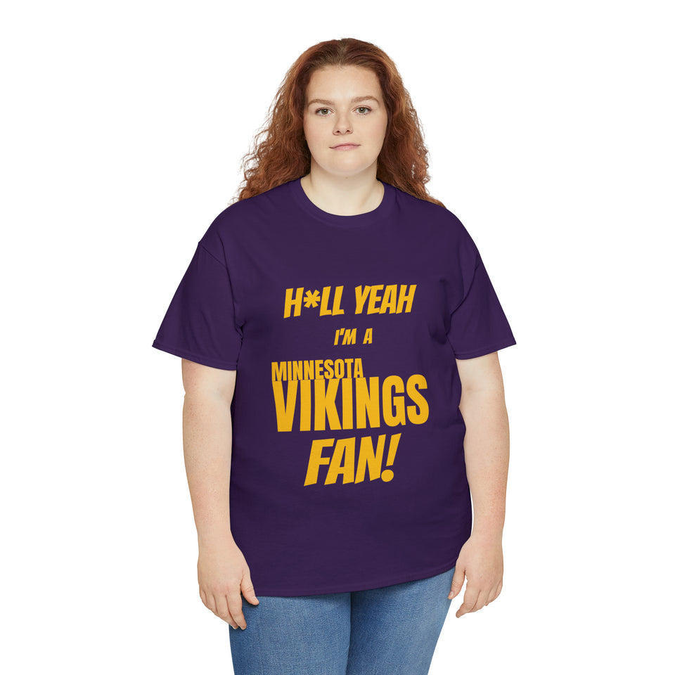 Minnesota Vikings Football Unisex Heavy Cotton Tee