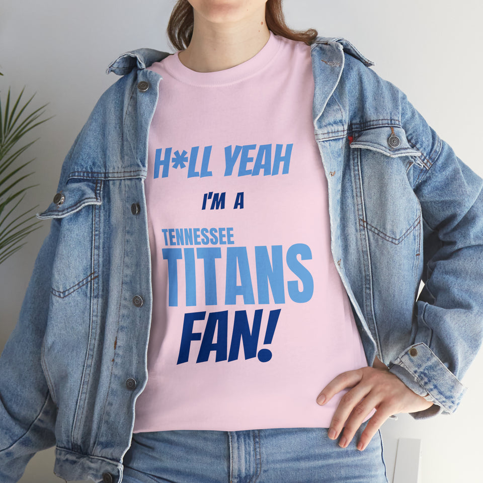 Tennessee Titans Football Unisex Heavy Cotton Tee