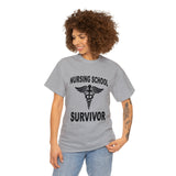 Nursing School Survivor Cotton Tee