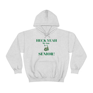 Heck Yeah My Son is A UNCC Senior Unisex Heavy Blend™ Hooded Sweatshirt