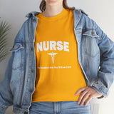 Nurse The Hardest Job You'll Ever Love Cotton Tee