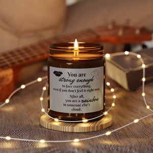 You Are Strong Enough Scented Soy Candle (Multi-Size, Amber Jar)