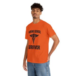 Nursing School Survivor Cotton Tee