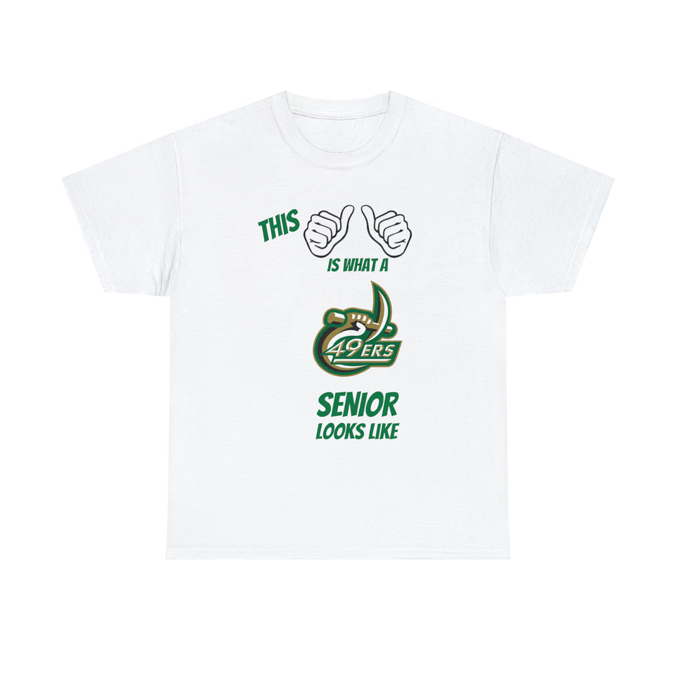 This Is What A UNCC Senior Looks Like Unisex Heavy Cotton Tee