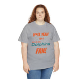 Miami Dolphins Football Unisex Heavy Cotton Tee