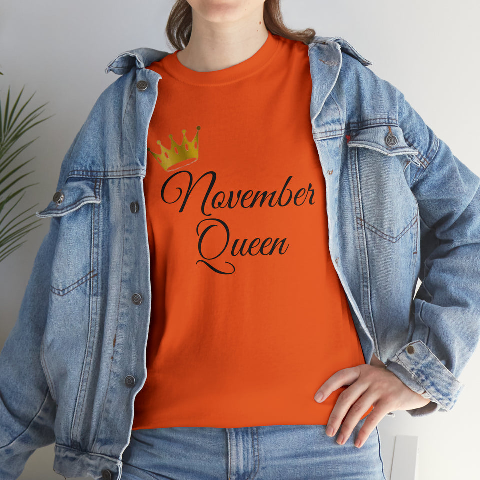 November Queen Unisex Heavy Cotton Tee