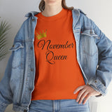 November Queen Unisex Heavy Cotton Tee