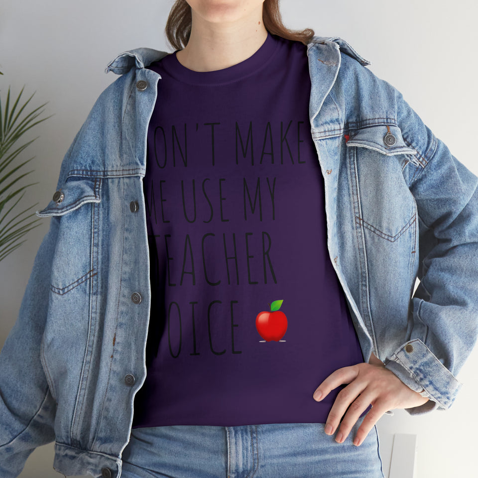 Teacher Voice Titles Cotton Tee