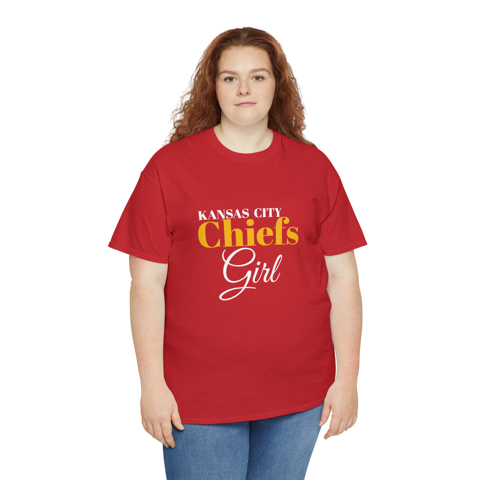 Kansas City Chiefs Girl Unisex Heavy Cotton Tee