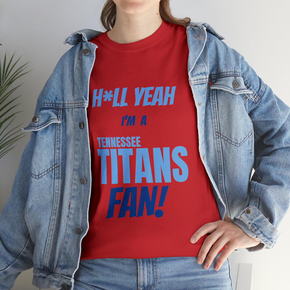 Tennessee Titans Football Unisex Heavy Cotton Tee