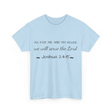 As For Me And My House Unisex Heavy Cotton Tee