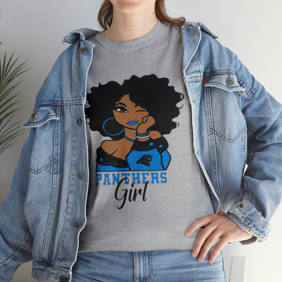 NFL Carolina Panthers Girl Unisex Heavy Cotton Tee